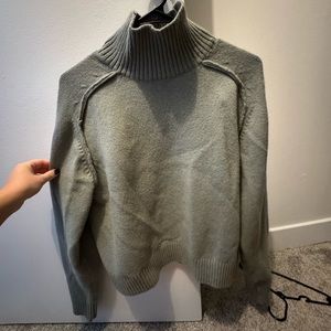 Sage green turtle neck sweater